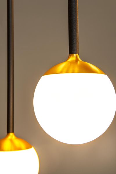 Lucide CALINA - Pendant light - LED Dim. - CCT - 12x7W 2200K/3300K - With replaceable LED module - Black - Premium